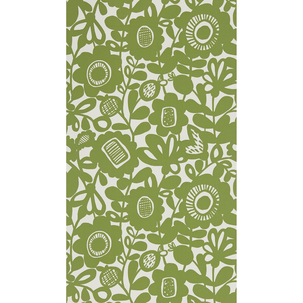 Kukkia Floral Wallpaper 111514 by Scion in Gecko Green